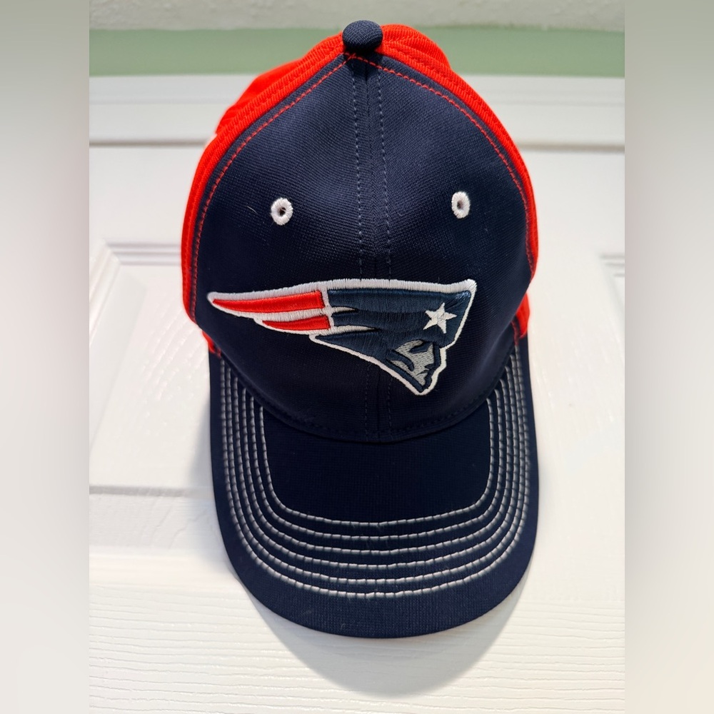 New England Patriots NFL Team Apparel Stretch Fit Hat Cap '47 Blue Red OSFA